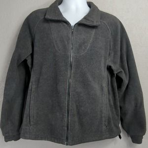 Columbia Jacket Womens XL Gray Fleece Full Zip